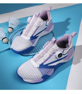 Detail of the BOA-style quick lacing system on professional breathable court sports shoes