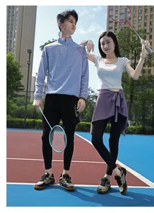 Outdoor sports set for men and women featuring quick-dry fabric for training and tennis