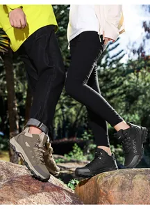 Close-up of durable rubber outsole with deep lugs for superior outdoor grip and traction