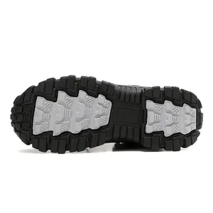 Durable outdoor hiking boot outsole with deep anti-slip tread for tactical climbing