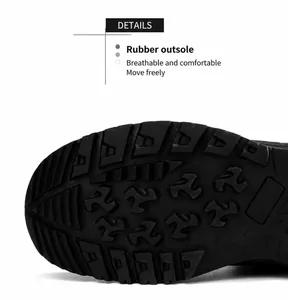 Detailed macro view of the non-slip rubber outsole with deep traction patterns