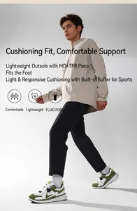 Lightweight MD and TPR sole detail on casual men sneakers for cushioning and comfort