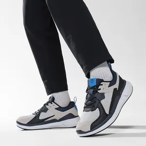 Men's Casual Sport Sneakers Leather MD TPR Sole Breathable Anti-Slip Thick Bottom Retro Fashion Outdoor Daily Walking Shoes