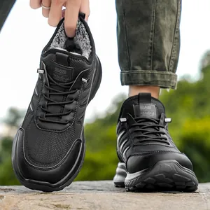 Herren High-Top Wintersneaker mit warmem Fellfutter und dicker Anti-Rutsch-Sohle
