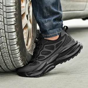 Chaussures de sécurité respirantes à embout d'acier résistant à la pression des pneus