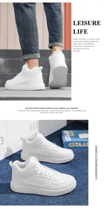 Détail de baskets montantes blanches montrant les perforations et la semelle antidérapante