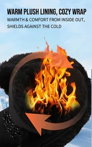 Detailansicht der Winterstiefel mit dickem schwarzem Kunstfellfutter für Wärme