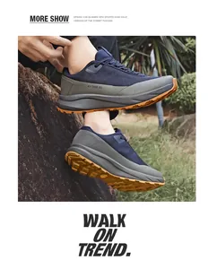 Détail de la tige en maille respirante et de la semelle en caoutchouc pour chaussures homme