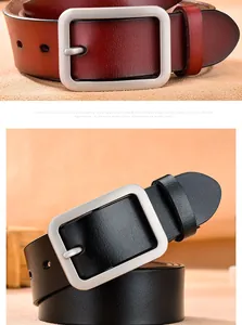 Dettaglio di cinture in vera pelle con fibbie in argento opaco in nero e bordeaux