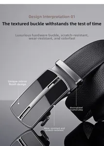 Macro detail of alloy automatic buckle with brushed finish and scratch-resistant mirror design