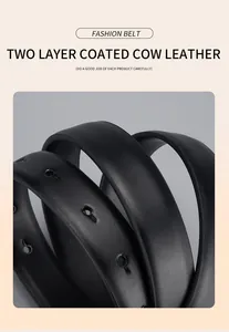 Macro shot of black split leather belt texture with clean punched adjustment holes