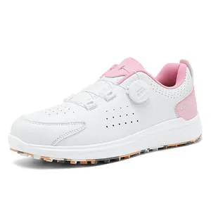 Professionelle Golfschuhe Herren Damen Mikrofaser Leder Leicht Atmungsaktiv Rutschfest Outdoor Sports Sneaker Mit Drehverschluss