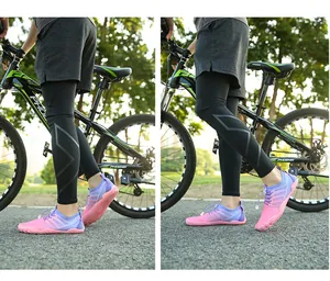 Scarpe a piedi nudi da esterno con sfumatura rosa viola e sistema di allacciatura rapida