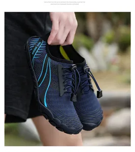 Detail of lightweight EVA foam sole and breathable mesh on outdoor wading shoes