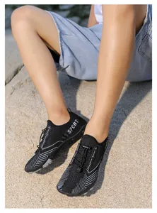 Outdoor-Trekkingschuhe für Damen und Herren mit schnelltrocknendem Stoff und Gummisohle