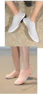 Détails de chaussures d'eau en maille respirante avec semelles antidérapantes de plage
