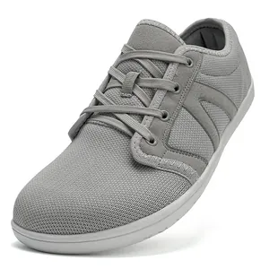 Chaussures Pieds Nus Minimalistes Hommes Femmes Boîte à Orteils Large Respirant Flyknit Maille Extérieur Décontracté Randonnée Fitness Training Baskets