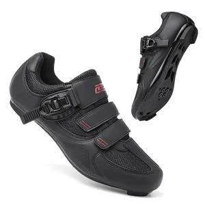 Chaussures de Cyclisme Professionnelles Hommes Femmes Vélo de Route VTT Respirantes Autobloquantes Boucle Rotative
