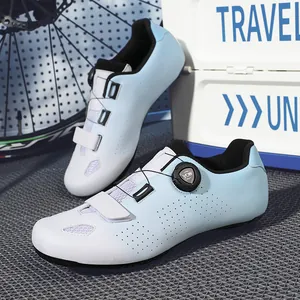 Ademende wielrenschoenen met kleurverloop en draaisluiting voor dames en heren