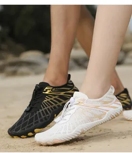 Zapatos de agua descalzos para exteriores con malla transpirable y suelas de goma
