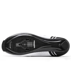 Macro view of carbon fiber cycling shoe sole with 10.0 stiffness index and 3-hole mount