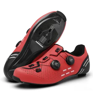 Macro view of carbon fiber cycling shoes with dual rotary dials and stiffness index 10.0