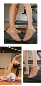 Detailansichten von schnelltrocknenden Barfußschuhen mit atmungsaktivem Mesh und Gummisohle