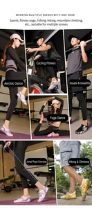 Primer plano de zapatos deportivos minimalistas de secado rápido para fitness y exteriores