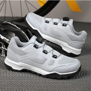 Professionelle MTB Radschuhe Für Herren Damen Atmungsaktives Netzgewebe Drehverschluss SPD Kompatibel Rennrad Sportschuhe