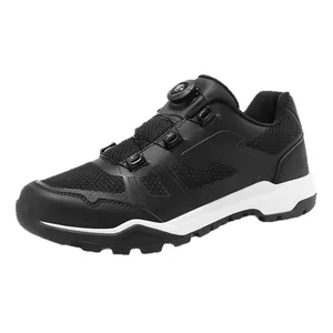 Mountainbike Radschuhe mit schwarzem Mesh-Obermaterial und praktischem Drehverschlusssystem