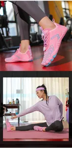 Scarpe acquatiche rosa e blu ad asciugatura rapida con mesh traspirante e allacciatura rapida