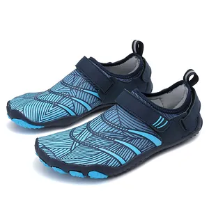 Chaussures d'Eau à Séchage Rapide Semelle en Caoutchouc Mesh Chaussures de Plage Respirantes Antidérapantes Chaussures de Pataugeage pour Natation Yoga Surf Sports de Plein Air