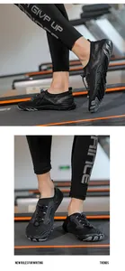 Close-up of quick-dry water shoes with breathable mesh and anti-slip sole on a treadmill