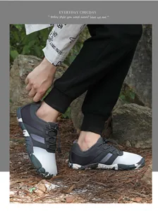 Wasserdichte Outdoor-Wanderschuhe mit elastischen Schnürsenkeln und rutschfesten Marmorsohlen