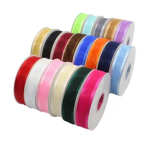 2,5 cm breite bunte Organzaband Rollen für DIY Bastelarbeiten und Geschenkverpackungen