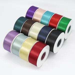 4cm glitter satin ribbon rolls in 12 vibrant colors for gift wrapping and DIY crafts