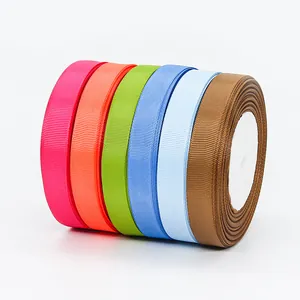 Polyester Grosgrain Ribbon Ribbed Webbing DIY Hair Bows Gift Wrapping Wedding Party Garment Decoration Accessory
