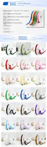 Detailed 2cm polyester grosgrain ribbons in 18 colors for gift and flower packaging