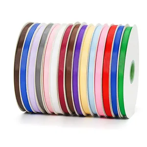 Lot de 15 rouleaux de ruban gros-grain colorés pour bricolage et emballage cadeau