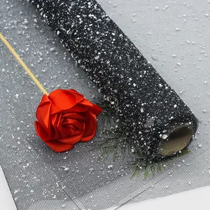 Foam Snow Point Mesh Yarn Roll For Floral Packaging Gift Wrapping DIY Handmade Craft Material Flower Bouquet Decoration