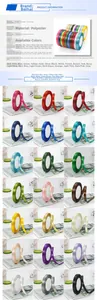 Detail of 1cm gold-edged polyester satin ribbon in 24 colors for gift wrapping
