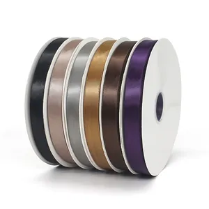 High Density Double Sided Polyester Satin Ribbon For Gift Wrap Wedding Party DIY Handcrafts Floral Packaging Ribbons