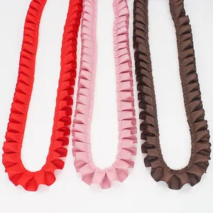 Ruffled Grosgrain Ribbon Trim Pleated Edge Webbing For DIY Sewing Crafts Garment Decoration Apparel Accessories Ribbed Ribbon