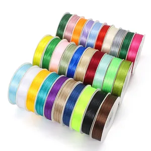 3mm double-sided satin ribbon set with 27 multicolored rolls for DIY crafts and bookmarks