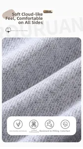 Close-up of soft grey cotton fabric texture for boys trousers with breathable combed fibers