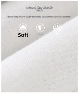 Close-up of soft white cotton knit fabric with breathable and skin-friendly texture