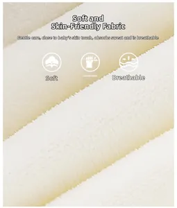 Macro shot of soft white coral fleece fabric with a fluffy and breathable texture