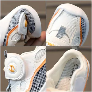 Chaussures de marche pour bébés en mesh respirant avec semelles souples antidérapantes