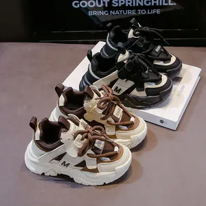 Kinder Daddy Schuhe 2025 Herbst Neu Mode Atmungsaktiv Jungen Mädchen Laufschuhe Rutschfeste Dicke Sohle Freizeit Sportschuhe