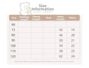 Guide des tailles pour ensemble pantalon large rayé et cardigan en maille fille